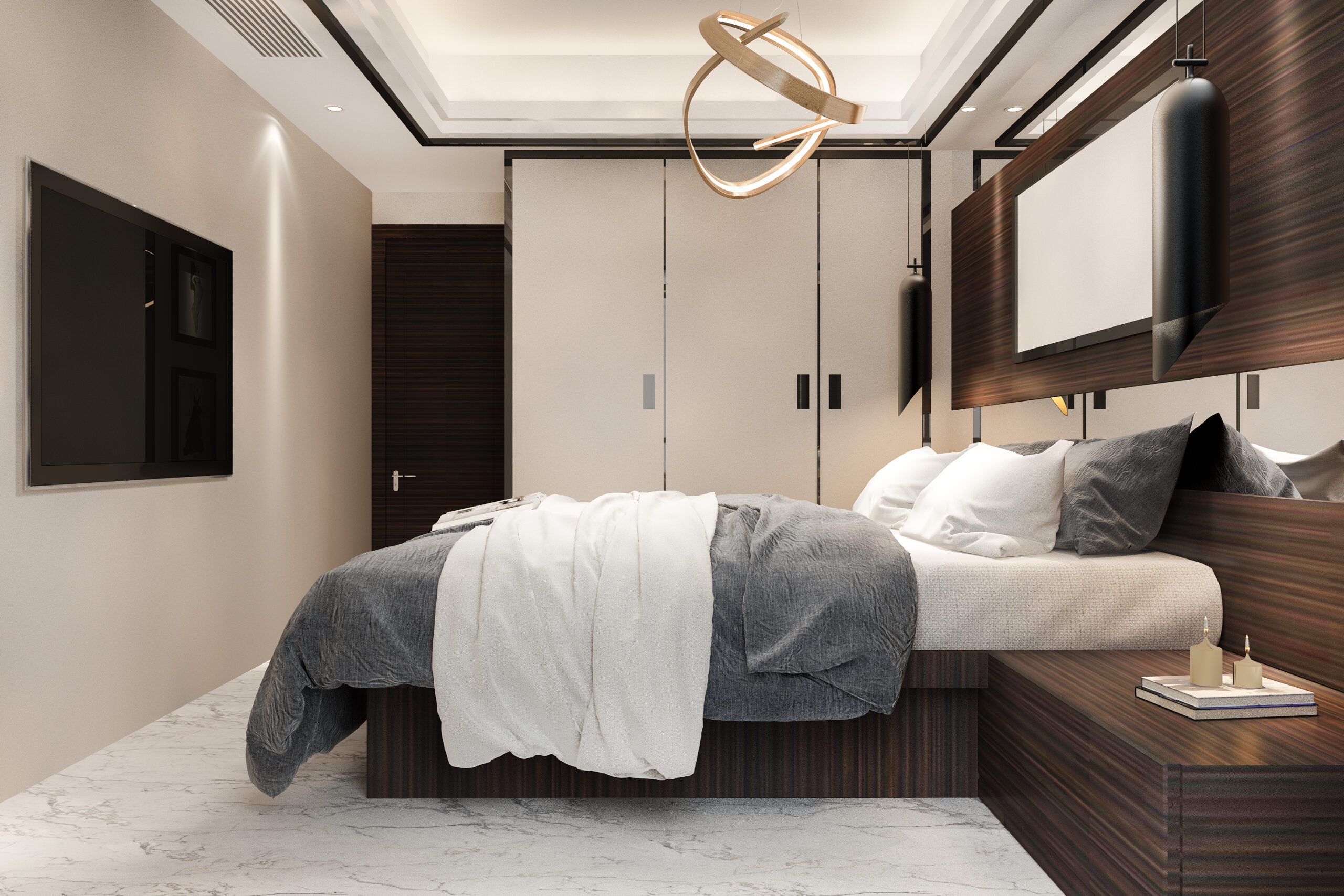 modern wardrobe interior