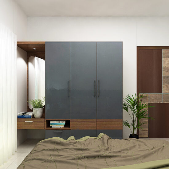 Modular Kitchen+3 Bed Room Wardrobes