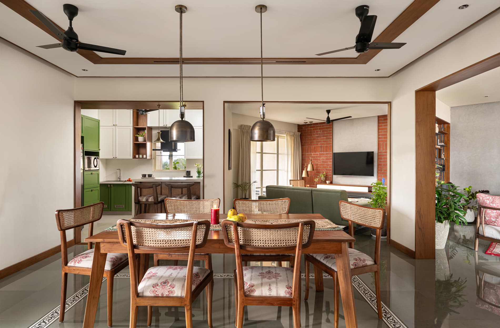 Earthy Contemporary Dining Design