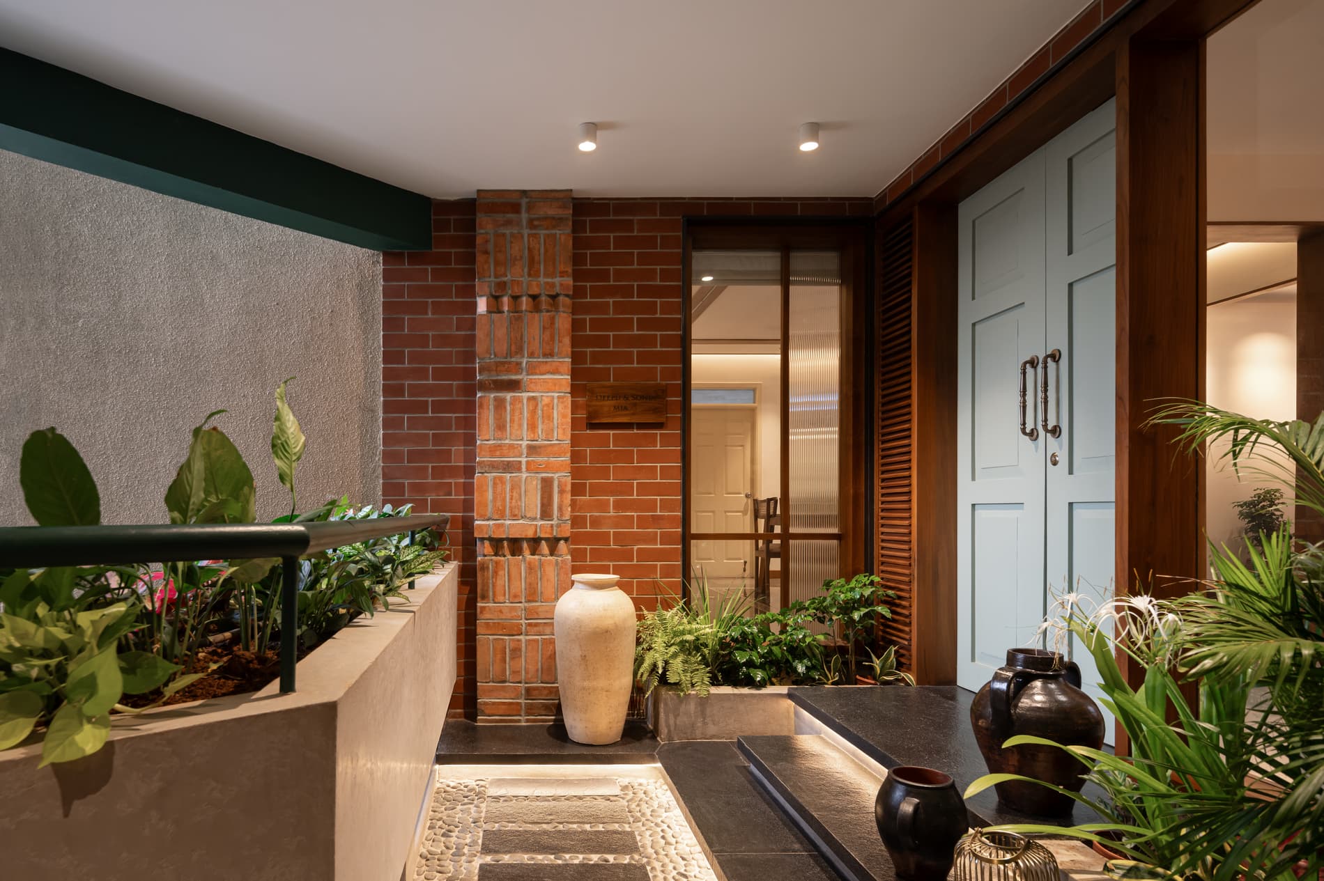 Modern Tropical Entrance